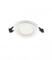 ΧΩΝΕΥΤΟ ΦΩΤΙΣΤΙΚΟ PANEL LED ΣΤΡΟΓΓΥΛΟ DOWNLIGHT ΓΥΑΛΙΝΟ LENA-RG Φ100x40mm 6W 3000K (ΘΕΡΜΟ ΦΩΣ) 540Lm 2023400 VITO