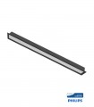 ΧΩΝΕΥΤΟ ΓΡΑΜΜΙΚΟ ΦΩΤΙΣΙΤΙΚΟ LED PROFILED-RL1 65x45x590mm 20W 3000K (ΘΕΡΜΟ ΛΕΥΚΟ) 2000Lm ΜΑΥΡΟ 2424930 VITO